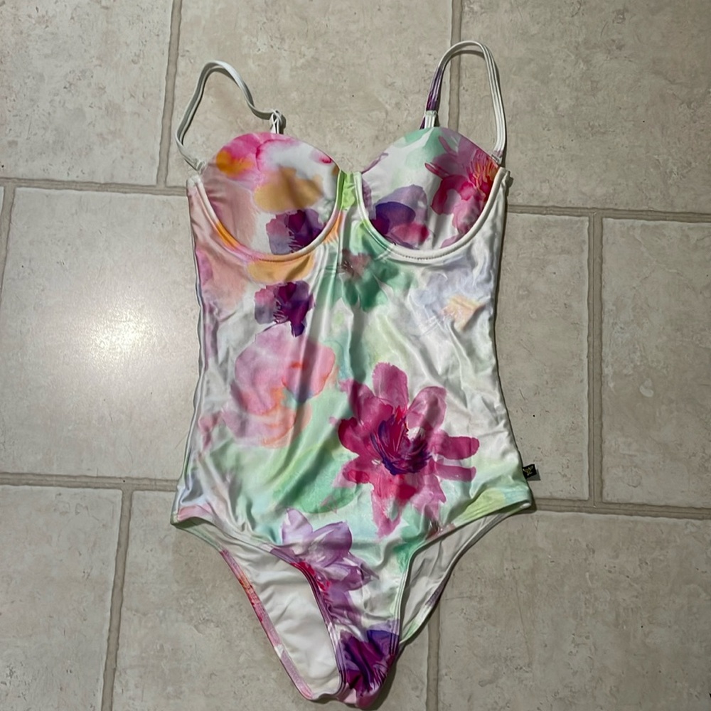 Lisa Blue Lotus one piece Swimsuit Bikini NWT (sample)